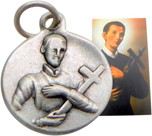 مجموعة سحر صغيرة من Westmon Works St Gerard Medal مع صلاة القديس الراعي لمحفظة الحمل، بطاقة مقدسة بحجم المحفظة in Saudi Arabia
