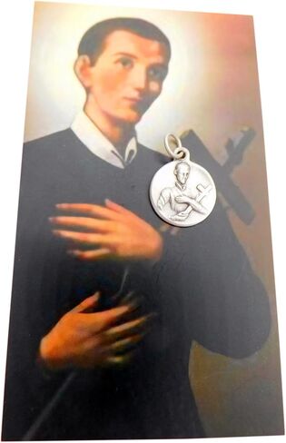 مجموعة سحر صغيرة من Westmon Works St Gerard Medal مع صلاة القديس الراعي لمحفظة الحمل، بطاقة مقدسة بحجم المحفظة in Saudi Arabia