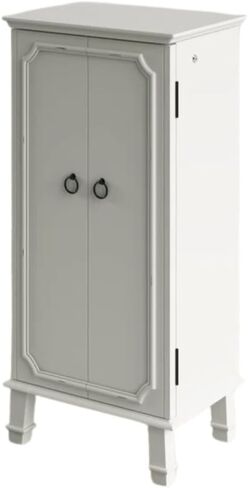 Hives and Honey Casey Fully Locking Jewelry Armoire – Wood Cabinet with Mirror, 7 Storage Drawers, Necklace Hooks, Anti-Tarnish Lining, Divided Compartments in Saudi Arabia