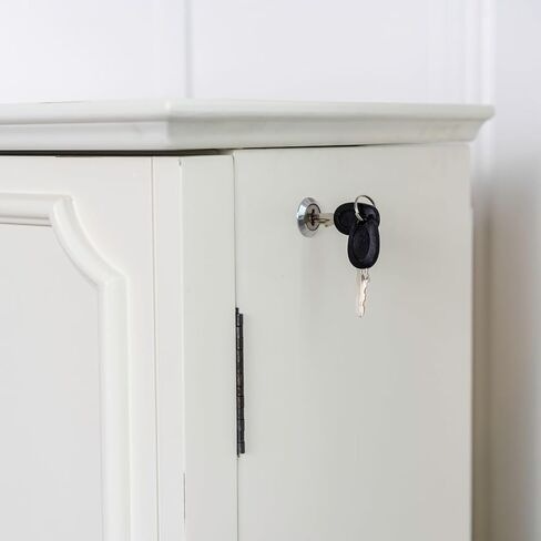 Hives and Honey Casey Fully Locking Jewelry Armoire – Wood Cabinet with Mirror, 7 Storage Drawers, Necklace Hooks, Anti-Tarnish Lining, Divided Compartments in Saudi Arabia