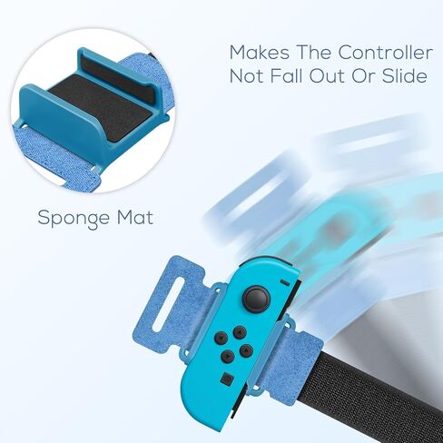 YUANHOT Adjustable Wrist Bands for Switch Joy-Con, Dance Workout, 2 Pack in Kuwait