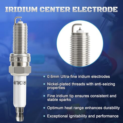 إيريديوم البلاتين شمعات الإشعال 6 حزمة 93911 LKR7AIX يناسب مرسيدس بنز E350 ML350 R350 C230 C250 C280 C300 C350 CLK350 GLK350 SLK350 وميتسوبيشي أوتلاندر 2006 2007 2008 2009 2010 2011 V6 3.0 لتر 3.5 لتر in Kuwait
