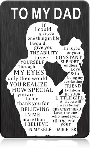 طرسوس هدايا عيد الأب للأب من ابنة الأطفال، محفظة أفكار هدايا عيد ميلاد الأب من ابنة الأب هدايا عيد الميلاد للأب الذي لا يريد شيئًا لديه كل شيء in Kuwait