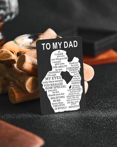 طرسوس هدايا عيد الأب للأب من ابنة الأطفال، محفظة أفكار هدايا عيد ميلاد الأب من ابنة الأب هدايا عيد الميلاد للأب الذي لا يريد شيئًا لديه كل شيء in Kuwait