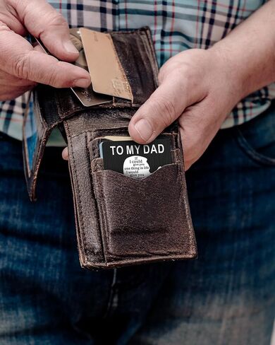 طرسوس هدايا عيد الأب للأب من ابنة الأطفال، محفظة أفكار هدايا عيد ميلاد الأب من ابنة الأب هدايا عيد الميلاد للأب الذي لا يريد شيئًا لديه كل شيء in Kuwait