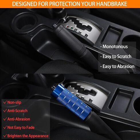 Suitable for Toyota FJ Cruiser 2007-2021 Handbrake Cover, Aluminum Alloy Handbrake Grips Cover Trim, Interior Handle Brake Protection in Saudi Arabia