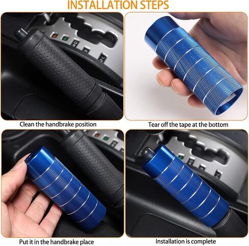 Suitable for Toyota FJ Cruiser 2007-2021 Handbrake Cover, Aluminum Alloy Handbrake Grips Cover Trim, Interior Handle Brake Protection in Saudi Arabia
