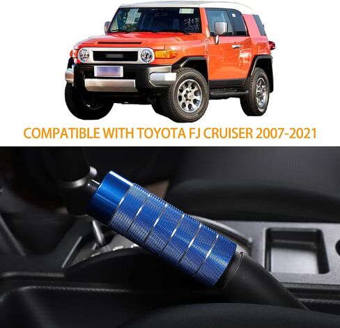 Suitable for Toyota FJ Cruiser 2007-2021 Handbrake Cover, Aluminum Alloy Handbrake Grips Cover Trim, Interior Handle Brake Protection in Saudi Arabia