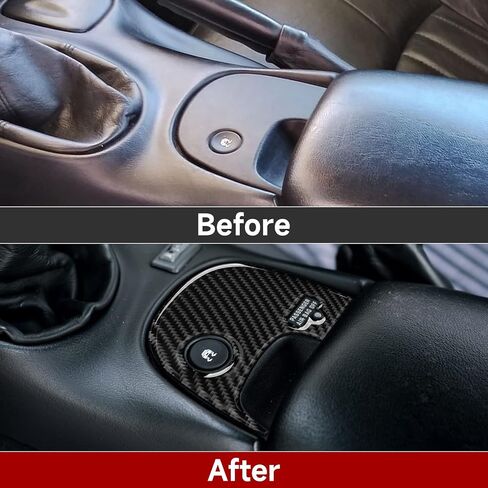 Carbon Fiber Car Gear Shift Panel Sticker Decal Interior Trim Cover for C5 Z06 1998 1999 2000 2001 2002 2003 2004 Car Decoration Accessories in Saudi Arabia