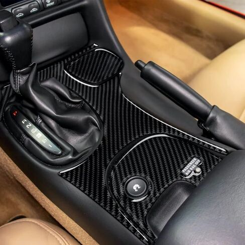 Carbon Fiber Car Gear Shift Panel Sticker Decal Interior Trim Cover for C5 Z06 1998 1999 2000 2001 2002 2003 2004 Car Decoration Accessories in Saudi Arabia