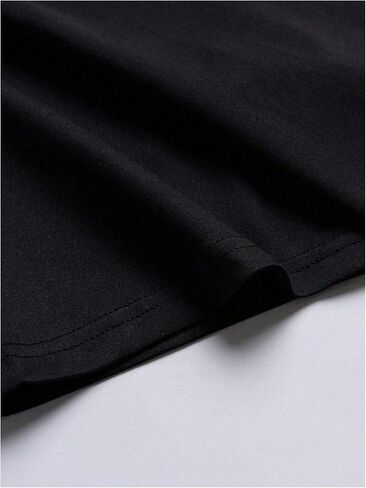 GORGLITTER Boy's Letter Graphic Tees Short Sleeve Round Neck Oversized T Shirt in Saudi Arabia