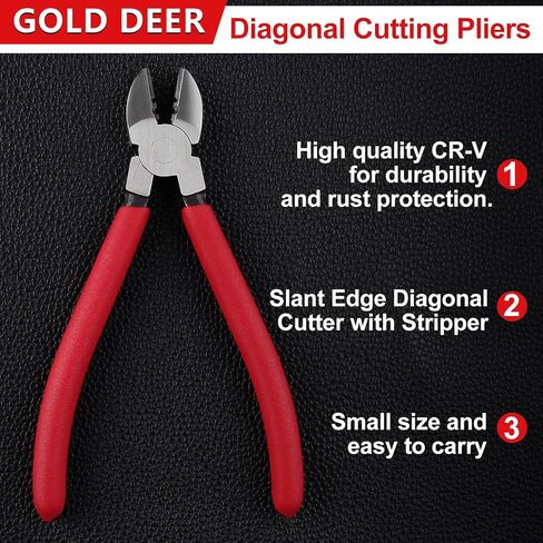 6 Inch Flat Nose Pliers with Serrated Jaw Precision Duck Bill Fine Pliers Multipurpose for Maintenance Flat Nose Pliers Wire Bending Straightening Pliers Precision Pliers for Jewelry Making in Kuwait