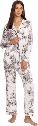 Johnny Was Carly Dreamer Ivory White PJ Set Cotton Floral Home Lounge Wear New, Small in Saudi Arabia