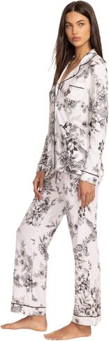 Johnny Was Carly Dreamer Ivory White PJ Set Cotton Floral Home Lounge Wear New, Small in Saudi Arabia