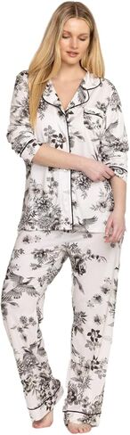 Johnny Was Carly Dreamer Ivory White PJ Set Cotton Floral Home Lounge Wear New, Small in Saudi Arabia