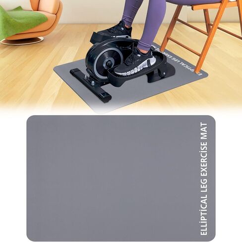 TOBWOLF Non-Slip Workout Mat for Under Desk Ellipticals, Exercise Mat for Ellipse Leg Exerciser Machine, Apply to Foot & Leg Pedal Exerciser for Seniors Fitness, Enhanced Stability & Floor Protection in Saudi Arabia