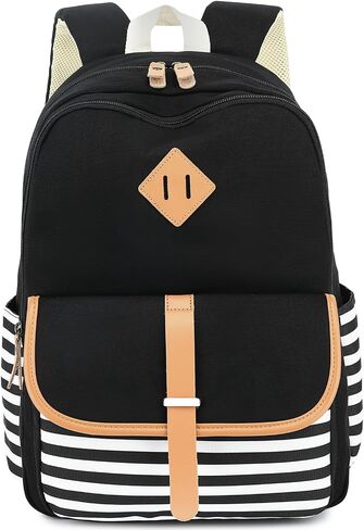 Leaper Canvas School Backpack for Girls Laptop Bag Travel Bag Bookbag Daypack in Saudi Arabia