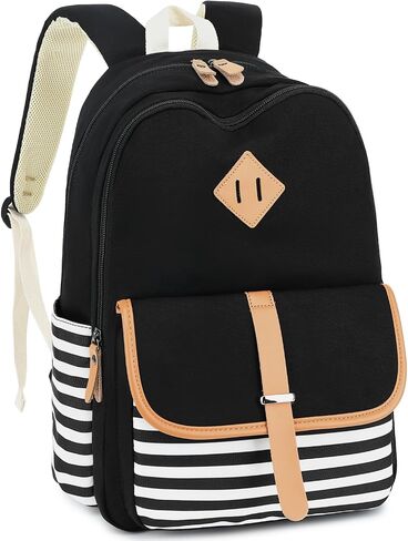 Leaper Canvas School Backpack for Girls Laptop Bag Travel Bag Bookbag Daypack in Saudi Arabia