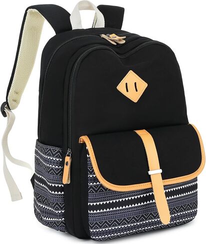 Leaper Canvas School Backpack for Girls Laptop Bag Travel Bag Bookbag Daypack in Saudi Arabia