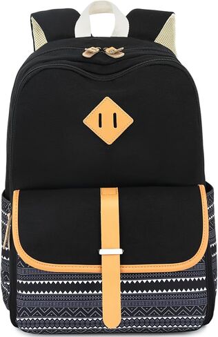 Leaper Canvas School Backpack for Girls Laptop Bag Travel Bag Bookbag Daypack in Saudi Arabia