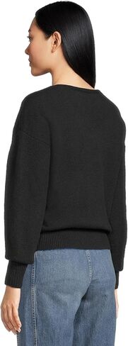 Madewell Women's V-Neck Cozy Cotton Wedged Pullover in Kuwait