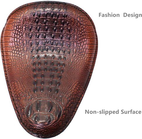 دراجة نارية مقعد من الجلد الناعم مقعد زنبركي منفرد بديل لهوندا بوبر تشوبر (بني) in Kuwait