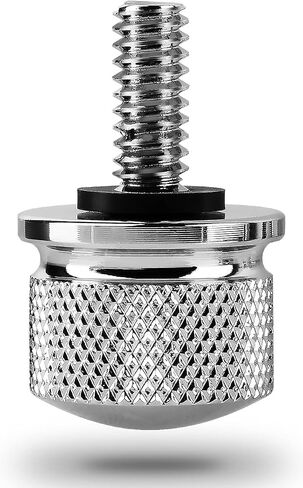 Seat Bolt Tab Screw Mount Chrome Compatible with Harley Sportster Wide Glide Road King Softail Dyna Street Glide Road Glide Ultra Glide Touring 1996-2024 (Chrome) in Kuwait