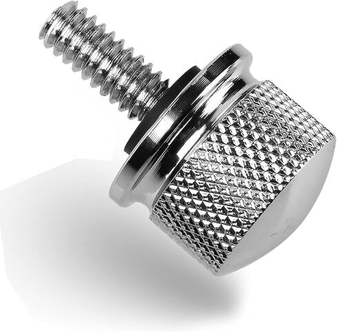 Seat Bolt Tab Screw Mount Chrome Compatible with Harley Sportster Wide Glide Road King Softail Dyna Street Glide Road Glide Ultra Glide Touring 1996-2024 (Chrome) in Kuwait