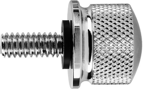 Seat Bolt Tab Screw Mount Chrome Compatible with Harley Sportster Wide Glide Road King Softail Dyna Street Glide Road Glide Ultra Glide Touring 1996-2024 (Chrome) in Kuwait