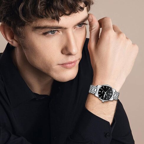 BY BENYAR AKNIGHT Watches for Men Quartz Movement Watch，Waterproof Luminous Men's Watch, Stainless Steel Strap Business Watches in Saudi Arabia