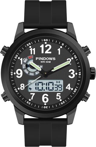 Men Watches for Men's Military Digital Watches Analog Quartz Waterproof Watch Sport Outdoor Multifunctional Stainless Steel Classic Stylish Fashion Casual Business Wristwatch in Kuwait