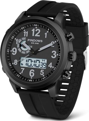 Men Watches for Men's Military Digital Watches Analog Quartz Waterproof Watch Sport Outdoor Multifunctional Stainless Steel Classic Stylish Fashion Casual Business Wristwatch in Kuwait
