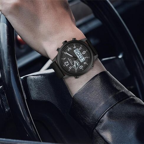 Men Watches for Men's Military Digital Watches Analog Quartz Waterproof Watch Sport Outdoor Multifunctional Stainless Steel Classic Stylish Fashion Casual Business Wristwatch in Kuwait
