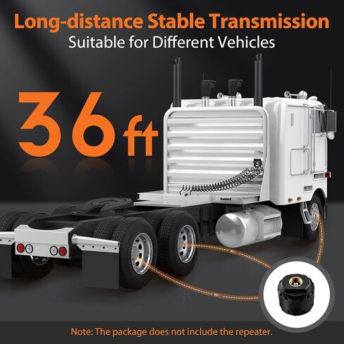 نظام مراقبة ضغط الإطارات بالطاقة الشمسية من GUTA RV - نظام مراقبة ضغط الإطارات مع 6 مستشعرات خارجية (0-188 رطل لكل بوصة مربعة)، RV TPMS، شاشة LCD، ضغط مراقبة في الوقت الحقيقي، وضع السكون in Kuwait