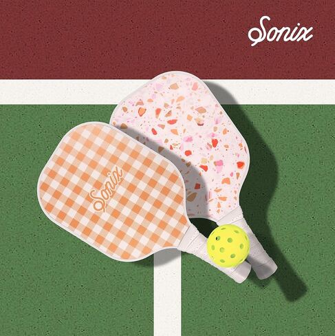 Sonix | Pickleball Paddles Set of 2 | Fiberglass Surface Pickleball Set with 2 Rackets, 4 Balls, & Bag in Saudi Arabia