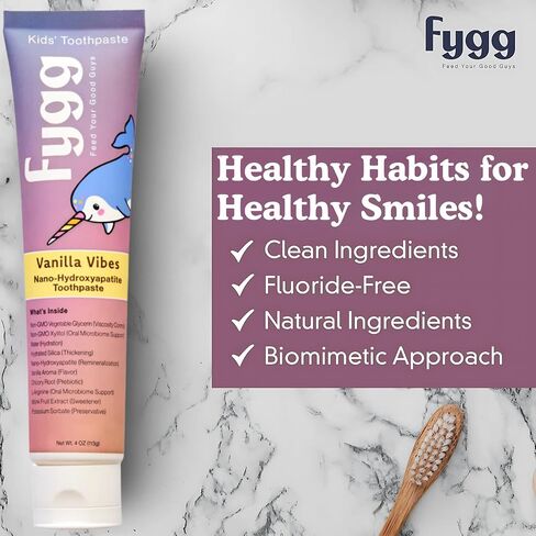 Fluoride Free Toothpaste, Nano Hydroxyapatite (Mild Mint) | Dentist Recommended - for Remineralizing, Whitening, & Sensitive Teeth - Premium Tooth Paste for Adults & Kids Oral Care (4oz) in Saudi Arabia