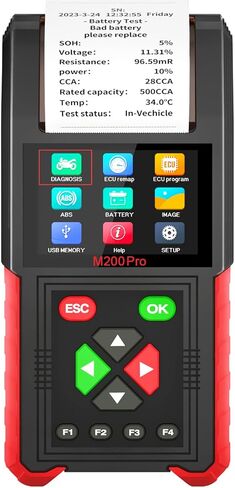 M200 PRO Motorcycle Diagnostic Tool Enhance Ver. 2024, ECU Remap Program, Live Data, Clear Codes, Relay Tests, ABS Tests, Battery Tests, Injector Tests, Charge Tests, Data Print in Saudi Arabia