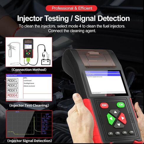 M200 PRO Motorcycle Diagnostic Tool Enhance Ver. 2024, ECU Remap Program, Live Data, Clear Codes, Relay Tests, ABS Tests, Battery Tests, Injector Tests, Charge Tests, Data Print in Saudi Arabia