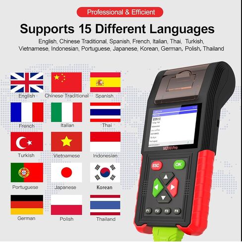 M200 PRO Motorcycle Diagnostic Tool Enhance Ver. 2024, ECU Remap Program, Live Data, Clear Codes, Relay Tests, ABS Tests, Battery Tests, Injector Tests, Charge Tests, Data Print in Saudi Arabia