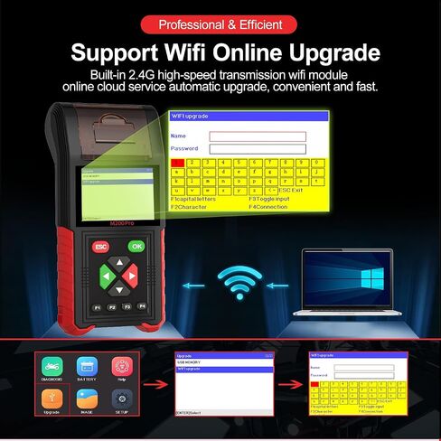 M200 PRO Motorcycle Diagnostic Tool Enhance Ver. 2024, ECU Remap Program, Live Data, Clear Codes, Relay Tests, ABS Tests, Battery Tests, Injector Tests, Charge Tests, Data Print in Saudi Arabia
