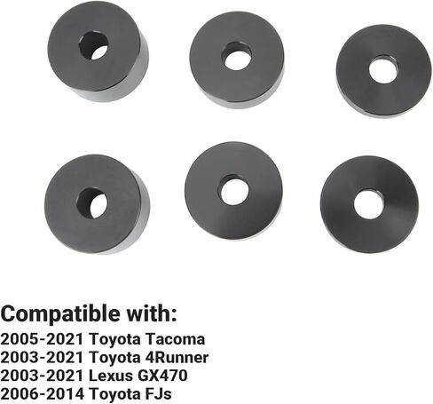طقم رفع فاصل المقعد الأمامي القابل للتعديل 0.25 بوصة إلى 1.5 بوصة متوافق مع مجموعة رفع المقعد Toyota Tacoma 4Runner FJ GX 2003-2021 in Kuwait