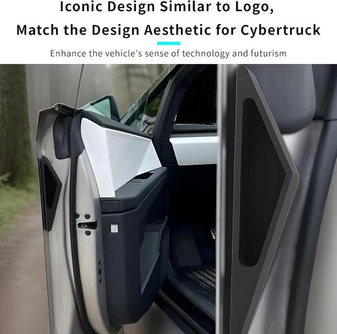 Door Handles for Cybertruck Accessories 4Pack Anti-Fingerprint Door Handles Cybertruck 2024(4pcs, Black) in Saudi Arabia