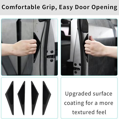 Door Handles for Cybertruck Accessories 4Pack Anti-Fingerprint Door Handles Cybertruck 2024(4pcs, Black) in Saudi Arabia