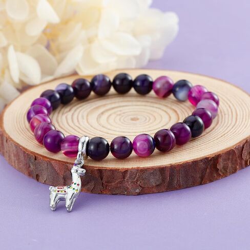 Llama Gifts for Women Llama Bracelet Alpaca Gifts for Llama Lovers Llama Charm Jewelry Inspirational Animal Gifts for Women in Saudi Arabia