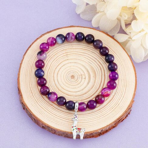 Llama Gifts for Women Llama Bracelet Alpaca Gifts for Llama Lovers Llama Charm Jewelry Inspirational Animal Gifts for Women in Saudi Arabia