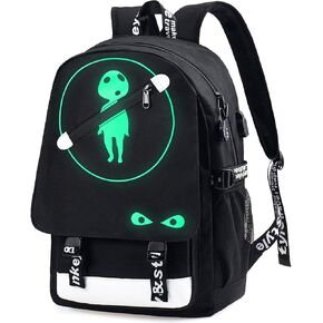 Anime Laptop Backpack for Boys, Astronaut School Bags Bookbags for Teen Boys