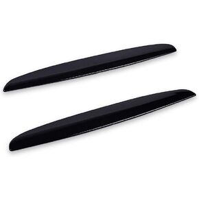 runmade Pre-Facelift Front Bumper Kidney Grille Grill Eyelid Gloss Black Compatible with BMW 2005 2006 2007 2008 E90 3-Series