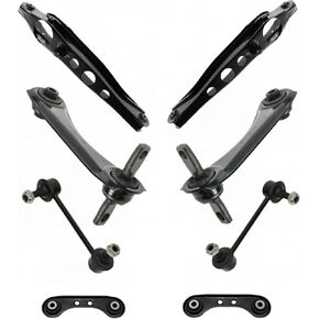 TRQ Rear Suspension Kit Control Arm Sway Bar Stabilizer Link Compatible with 1997-2001 Honda CR-V