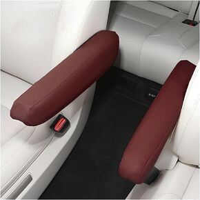 AUCELI Car Front Seat Armrest Covers,13.78" x 5.12" Elastic Auto Arm Rest Cover, 2 Pcs Microfiber Leather Armrest Protectors, Auto Interior Accessories Decor for Most Cars Vehicles SUVs