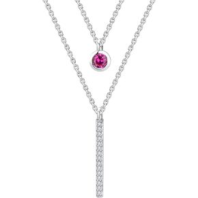JO WISDOM Choker Layered Y Necklaces,925 Sterling Silver Choker Layered Coin Pendant Necklace,Jewelry for Women